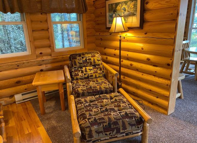 Twin size futon in the living area.